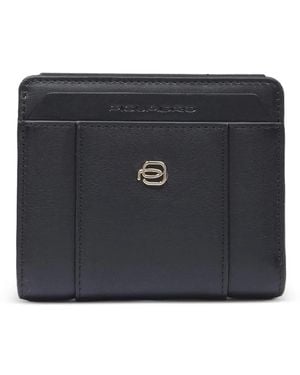 Piquadro Logo Bifold Wallet - Black