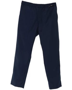 Michael Coal Pantalon À Taille Élastiquée À Lien De Resserrage Mc Adam - Blue