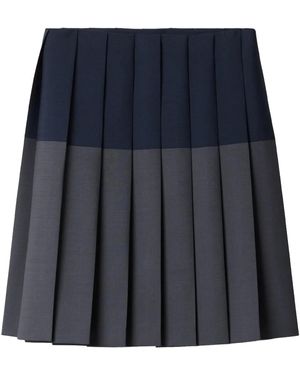 Miu Miu Jupe À Design Plissé - Bleu