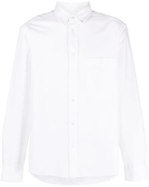 Isabel Marant Logo-Embroidered Button-Down Shirt - White