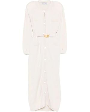 ROWEN ROSE Vestjas Met Ceintuur En Knopen - Wit