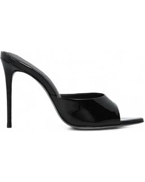 Black Suede Studio Jazz Patent-Finish Sandals - Black
