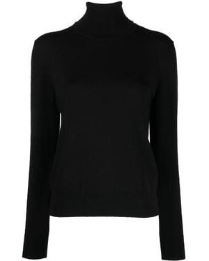P.A.R.O.S.H. Fine-Knit Roll-Neck Sweatshirt - Black