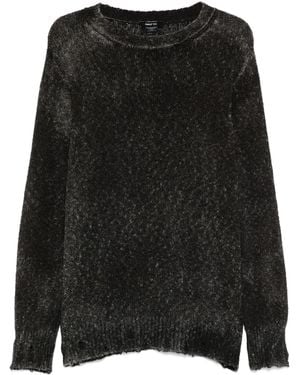 Avant Toi Pullover Im Distressed-Look - Schwarz