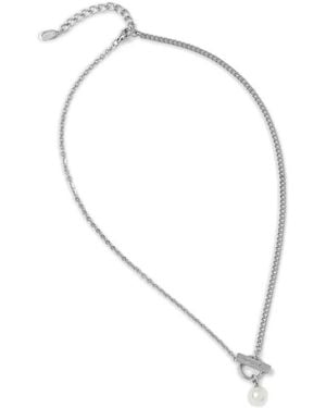 KARL LAGERFELD Collana A Catena Con Perle - Bianco