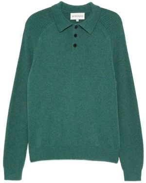 Eric Bompard Polo A Maniche Lunghe - Verde