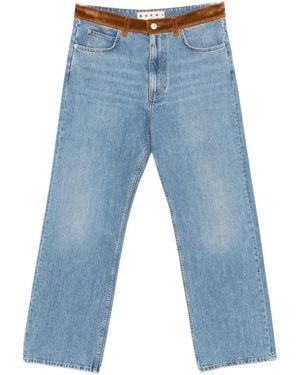 Marni フローラル ジーンズ - ブルー