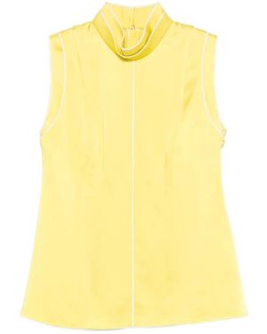 Jil Sander Ärmellose Bluse - Gelb