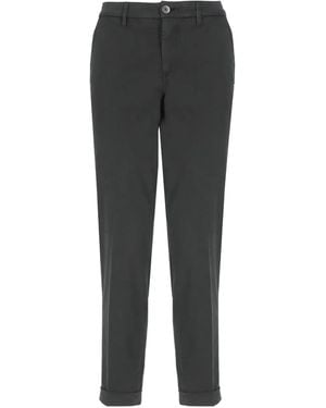 Fay Pantaloni Con Zip - Grigio