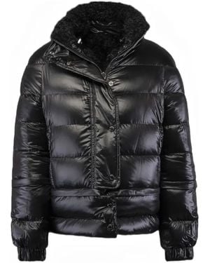 Moorer Shearling-Lined Quilted Jacket - Black