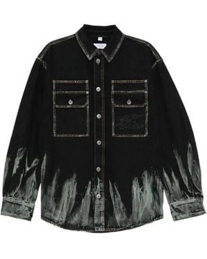 Off-White c/o Virgil Abloh Button-Up Denim Shirt - Black