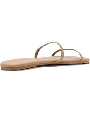 TKEES Double-Strap Flat Sandals - Brown
