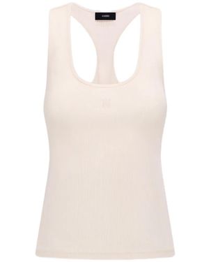 Amiri Ma Ribbed Tank Top - White