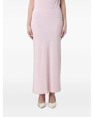Hanita Elasticated-Waistband Midi Skirt - Pink