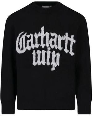 Carhartt Logo-Intarsia Jumper - Black