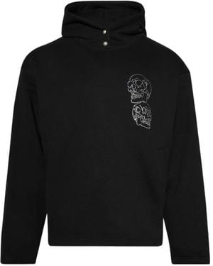 THUG CLUB Crystal-Embellished Hoodie - Black