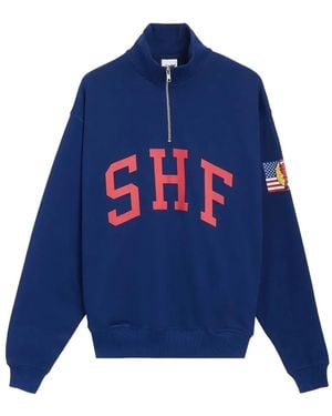 Sky High Farm Cotton Hoodie - Blue