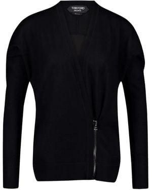Tom Ford ラップ カーディガン - ブラック