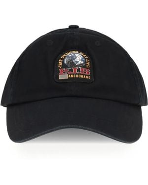Parajumpers Leod Logo-Patch Cap - Black
