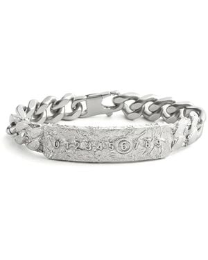 MM6 by Maison Martin Margiela Foil Numbers-motif Bracelet - ホワイト