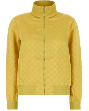 Gucci Logo Jacquard Sweatshirt - Yellow