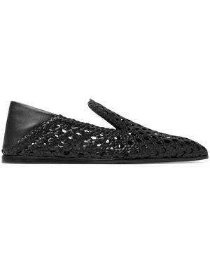 Jimmy Choo Eliot Woven Loafers - Black
