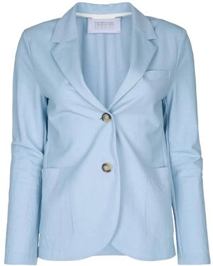 Harris Wharf London Single-Breasted Blazer - Blue