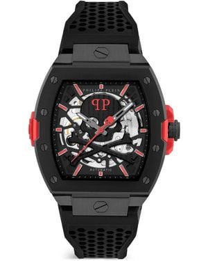 Philipp Plein Skeleton 2.0 44 Mm Horloge - Zwart
