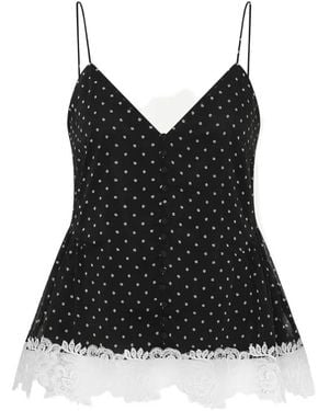 ROTATE BIRGER CHRISTENSEN Laceband Camisole - Black