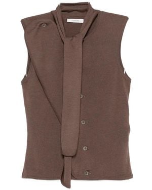 Lemaire Sleeveless Top - Brown