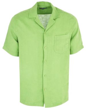 Frescobol Carioca Angelo Chest-Pocket Short-Sleeve Shirt - Green