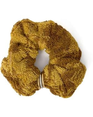 Chloé Logo Engraved Scrunchie - Yellow