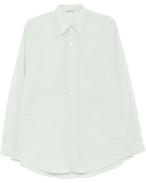 AURALEE Chest-Pocket Long-Sleeve Shirt - White