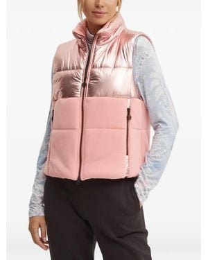 Sportalm Metallic-Effect Padded Gilet - Pink