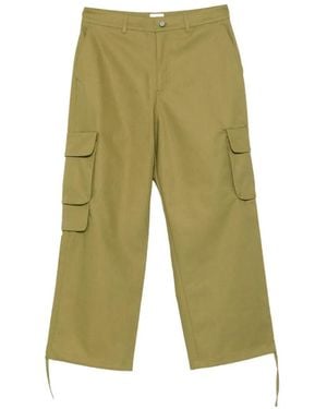 Arte' Cargo-Pocket Trousers - Green
