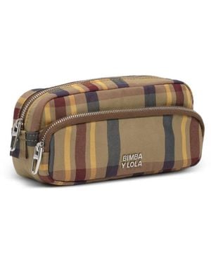 Bimba Y Lola Beschichtete Tasche Mit Schottenkaro - Braun