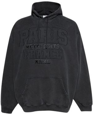 Vetements Paris Xxxl Hoodie - Black