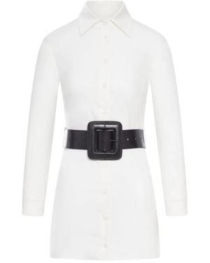 Balenciaga Poplin Mini Shirt Dress - White