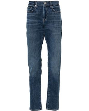 FRAME L'Homme Mid-Rise Slim-Fit Jeans - Blue