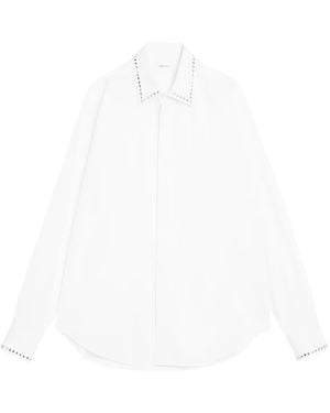 McQueen スタッズ シャツ - ホワイト