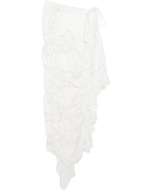Róisín Pierce Rose Of Light Asymmetric Skirt - White
