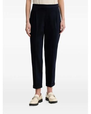Benetton Pleated Roll-Up Pants - Black