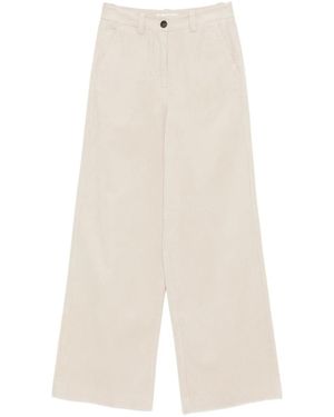 Marc O' Polo Pantalon En Velours Côtelé - White