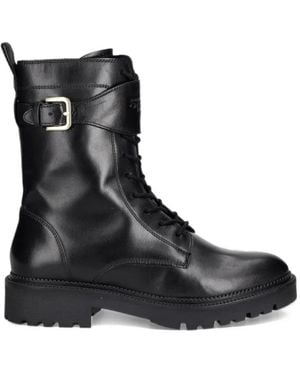 GANT Kelliin Leather Lace-Up Boots - Black