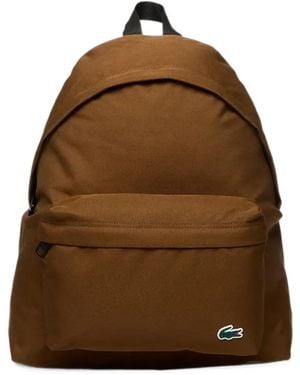 Lacoste Croc Rucksack Mit Logo-Patch - Braun