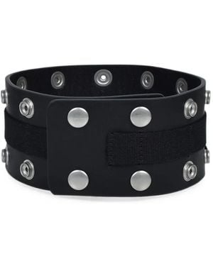 Rick Owens Vega Leather Choker - Black