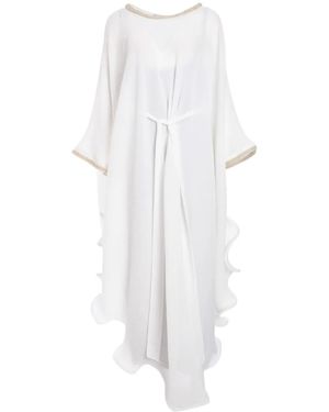 Baruni Beads Detachable Slip Dress - White