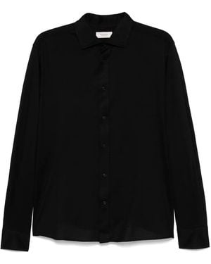 Agnona Chemise En Soie Mélangée - Noir