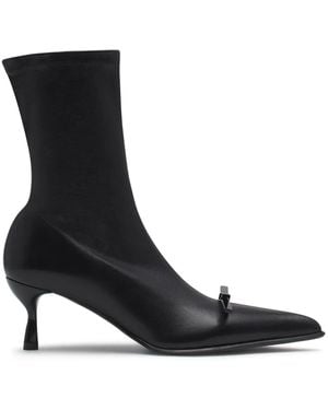 Lanvin Botines con detalle de lazo - Negro