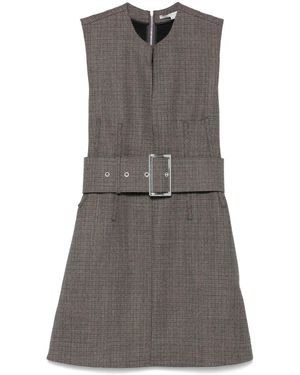 Stella McCartney Minikleid mit Hahnentrittmuster - Grau